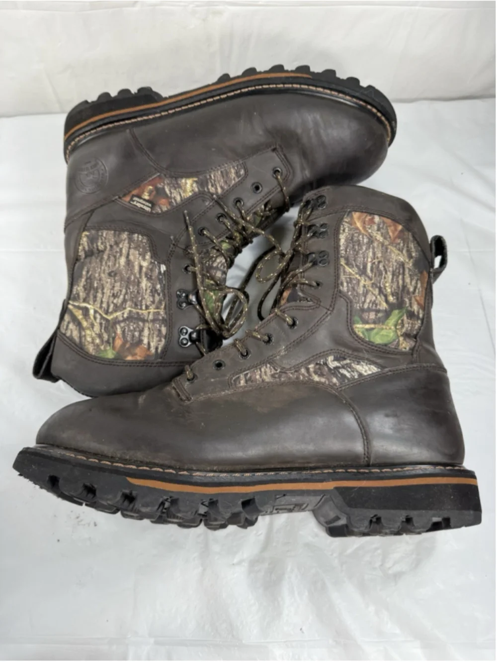 Irish Setter Gunflint II Boots Mens Size 11 EE Camo Waterproof Hunting Brown